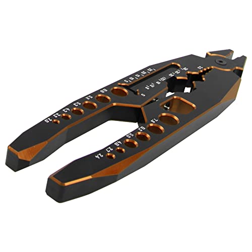 RC Shock Absorber Pliers RC Multifunction Pliers RC Rod Ends Disassemble Tools & Small Cross Socket Spanner Compatible with Traxxas Arrma Axial Losi Redcat HSP 1/8 1/10 RC Car Truck (Golden) - color: Golden
