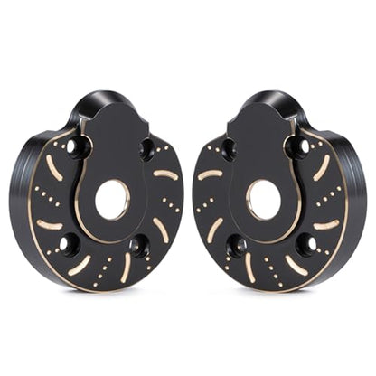 for 1.9UTB SCX10 III 204g Black Brass Steering Knuckles Portal Cover for 1/10 RC Crawler Axial AR45P Currie F9 Axle(Diff Cover) - color: Diff Cover