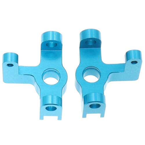 6PCS Metal Front Steering Cup&C seat&Rear Wheel hub Compatible with WLtoys Compatible with WLtoys 1/14 144010 144001 144002 1/12 124016 124017 124018 124019 RC Car Upgrade Parts (Blue) - color: Blue