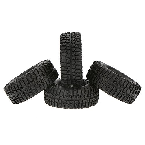 Goolsky 4Pcs Austar 1.9" 100mm 1/10 Scale Tires for 1/10 RC4WD D90 Axial SCX10 RC Rock Crawler