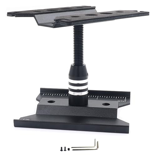 RC Car Work Stand, 360° Rotating Repair Tool Holder for 1/16 1/18 1/24 Scale Remote Control Trucks, Crawlers, Buggies(Black)
