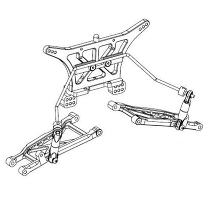 RC Car Accessories Compatible with Traxxas for Slash 2WD 1/10 RC Car Parts Accessories Aluminum Front and Rear Wide Sway Bar Anti Roll Bar Kit