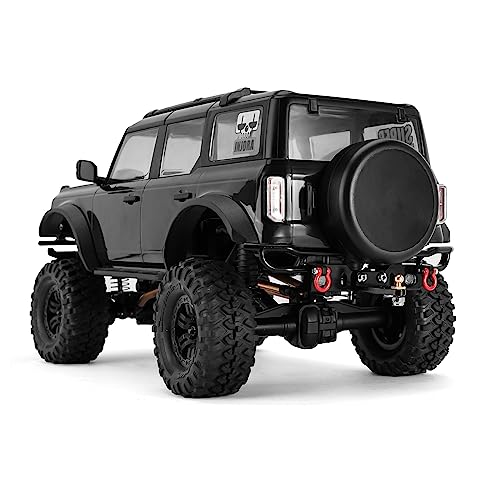 INJORA CNC Aluminum Rear Bumper for 1/18 RC Crawler TRX4M Bronco Upgrade (4M-43) - size: Rear