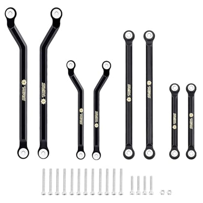 Brass High Clearance Chassis Suspension Links Rod Linkage Set for Axial SCX24 AXI00005 Jeep JT Gladiator