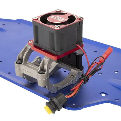 DKKY Sledge 1/8 RC Car 4028 Motor Cooling Fan Heatsink with 21000 RPM for Traxxas Sledge 1/8 Scale 4WD Monster Trcuck (Red)