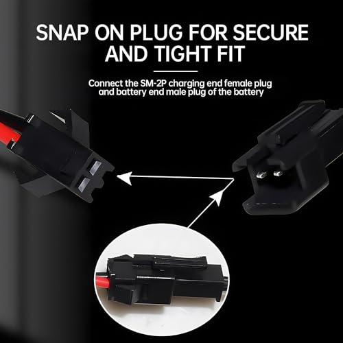2PCS 7.2V 250mA USB Charging Cable with SM-2P Plug Connector for RC Excavators,Trucks,Tanks,Engineering Vehicles,RC Cars,Stunt Vehicles, 7.2V NiCd or NiMH or Lipo Battery USB Chargers