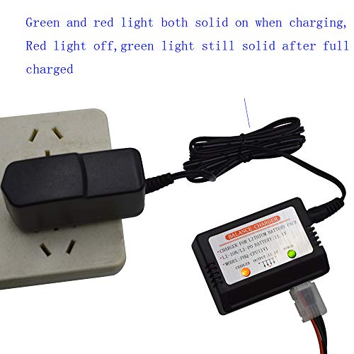 Blomiky 15V Wall Charger with XH-4P Plug and Charger Box Suitable for 11.1V 3S Li-ion or Lipo Battery /15V Charger