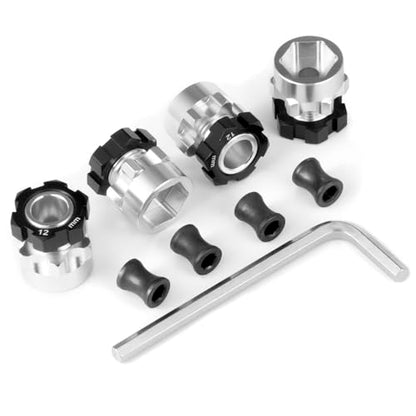 RC Hex Hub 12mm(+6mm) Brass Wheels Hex Hub Extension Hex Drive Adapter for Tra-xxas Slash 4X4 VXL