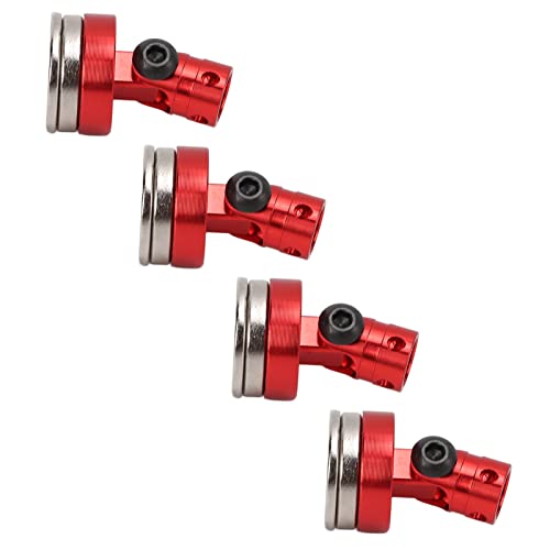 RC Body Post, Magnetic Invisible Mount 6061 Aluminum 4Pcs for 1/8 1/10 Scale RC Cars Racing and Hobbyist Use