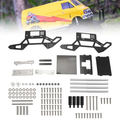 for Tamiya Lunchbox 3mm Carbon Chassis Kit Performance RC Upgrade | Upgrade RC truck for lightweight 3mm carbon chassis kit featuring adjustable geometry precision steering alloy components.