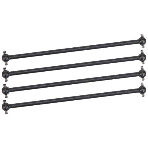 4-Pack Front/Rear Driving Dogbone Shaft 100MM Long 538104 Compatible with 1/10 RC Model Car Spare Parts (Black) …