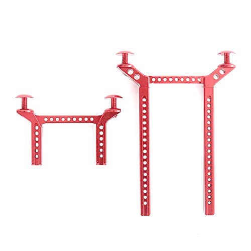 Aluminum Front and Rear Body Post Mounts for Traxxas TRX-4 RC Car (Red) - color: Red