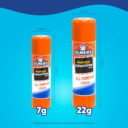 Elmer's All Purpose School Glue Sticks, Acid-Free and Washable, Clear, 7 Grams,Craft Projects, Poster, Classroom Supplies, #1 Teacher Brand, 30 Count (Pack of 12) - size: 30 Count (Pack of 12)