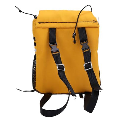 Yctze RC Simulation Backpack, Oxford Cloth Storage Bag, Stickers Backpack with Customization, Ideal for SCX10, 1/8 & 1/10 Scale RC Crawlers (Yellow) - color: Yellow