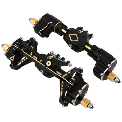 Brass Complete Portal Front Rear Axles for 1/18 RC Crawler Redcat Ascent-18 Heavy Duty Axle Metal Upgrades