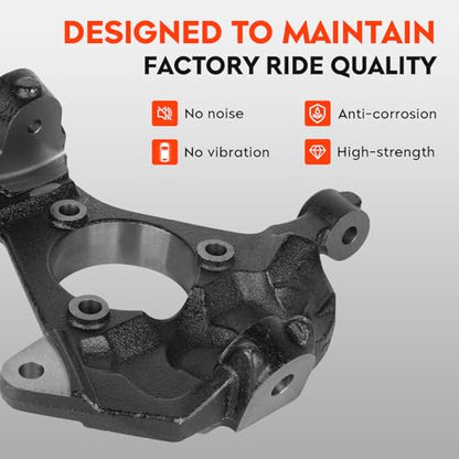 Front Left Right Steering Knuckle for Chevy Silverado GMC Sierra 1500 99-06, HD Classic 07, Suburban 1500 Tahoe Yukon 00-06, Avalanche 1500 02-06, Cadillac Escalade 02-06, ESV 03-06, EXT 02-06
