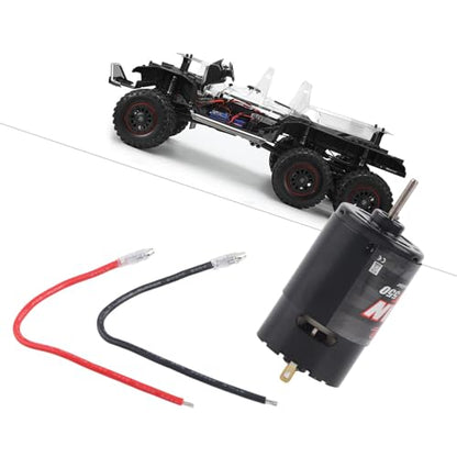 BRRNOO Brushed Motor, RC Crawler Motor RC Kit Accuracy Low Noise 550 Brushed for 4 Model (12T) - size: 12T