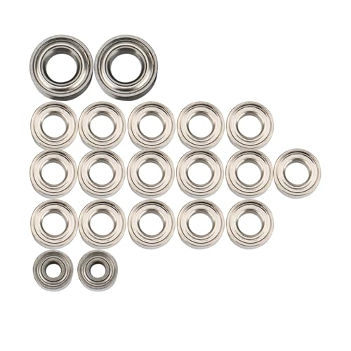 Bearing Kit for Axial for SCX24 90081 AXI00001 AXI00002 1/24 RC Crawler Car Spare Parts Accessories 20Pcs Steel Ball Bearing Set
