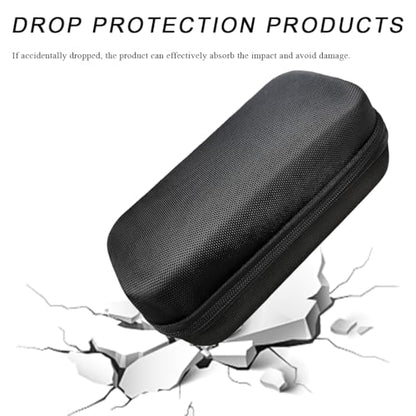Tire Inflator Portable Air Compressor Case, 120 PSI Air Pump Storage Box for USB Cable Connector Accessories, Hard Carrying Case Compatible with Most Handheld Tire Inflators (Black)