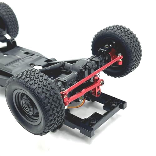 COMODO RC Crawler Steering Link Rod Set 1/12 Scale Metal Servo Arm Steering Cup Compatible with MN D90 MN99S MN78 MN82(Black) - color: Black