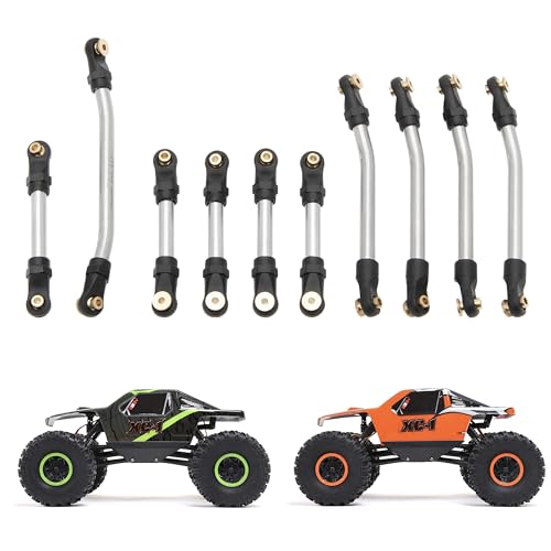 MEUS Racing AX24 Links Metal High Clearance Chassis Links & Steering Links Set for Axial AX24 XC-1 1/24 RC Crawler Car(Aluminum Alloy)