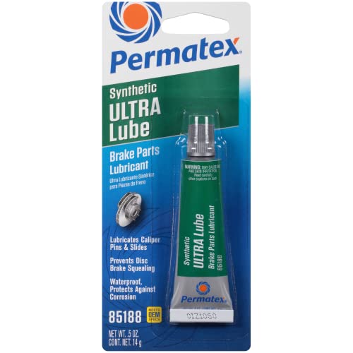 Permatex 85188 Ultra Disc Brake Caliper Lube, 0.5 Ounce - color: Synthetic Ultra Brake Parts Lubricant, size: .5 Fl Oz. (1 Vehicle)