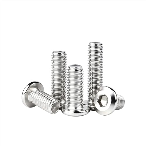 80Pcs M3-0.5x10mm Flat Head Socket Cap Screws Bolts with Hex Wrench | Allen Socket Drive, Stainless Steel 18-8,Full Thread Countersunk Bolts Furniture Screws - size: M3-0.5x10mm(80Pcs)