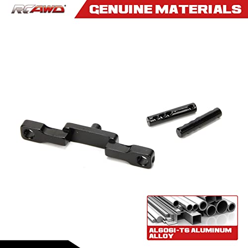 RCAWD SCX24 Front Body Post for Axial Upgrades, Body Mount Aluminum Parts for AXI00002 Black - color: Black