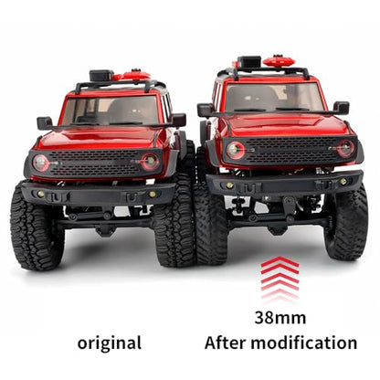 1/24th Aluminum RC Car Shocks 38mm Extended Absorber Damper for All AXIAL SCX24 AXI90081 Deadbolt C10 JLU Gladiator Bronco - size: 38mm