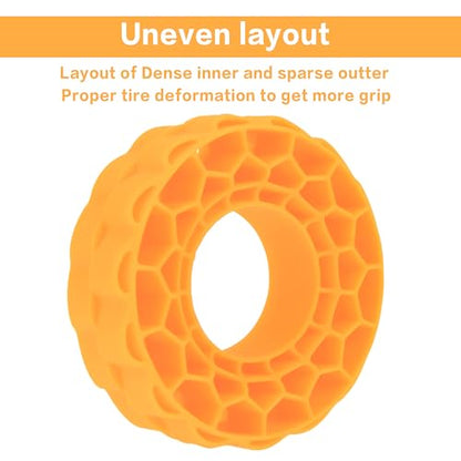 MEUS RACING Soft Silicone Rubber Inserts for 62-66mm 1.0" Tires (Orange) - color: Soft