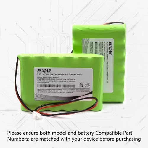 (2-Pack) 7.2V 3300mAh Ni-MH Battery for Honeywell 300-03866 | Fits Lynx 5100, 5200, 5210, 5300, Touch 7000, LYNXRCHKIT-SHA, LCP500-4B and OSA214 compatible alarm panels.