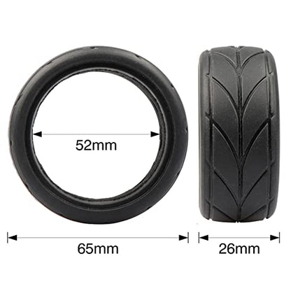 4pcs 1/10 RC Drift Tires 65 * 26mm for 1/10 RC On-Road Car