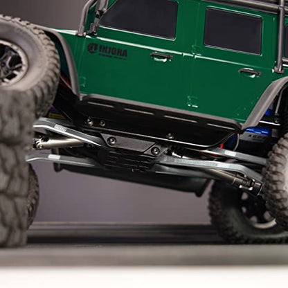 INJORA High Clearance Chassis Links CNC Aluminum Links Set for TRX4M Defender Bronco 1/18 Upgrade Parts (Grey)