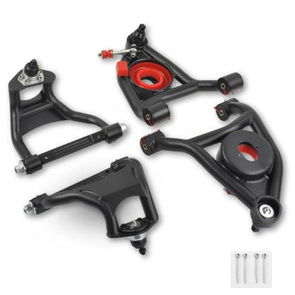 XKV Front Upper & Lower Suspension Control Arms | Compatible with 1968-1972 Chevrolet Chevelle,El Camino,Monte Carlo,Malibu,Oldsmobile 442,Pontiac LeMans,Tempest,Buick Skylark - size: 68-72 Buick Skylark,Chevy Chevelle