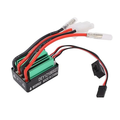 13T Brushed Motor ESC Combo, 540 Brushed Motor with 65A Brushed ESC Electric Motor for RC Truck Crawler Car 90046, D90, HSP, HPI Brushed RC Motor Shaft Motor RC Car Truck Update Parts