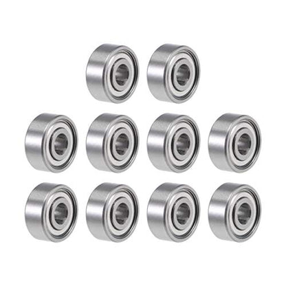 uxcell R2ZZ Deep Groove Ball Bearing 1/8-inchx3/8-inchx5/32-inch Shielded Z2 Lever Bearings 10pcs - size: 1/8"x3/8"x5/32"