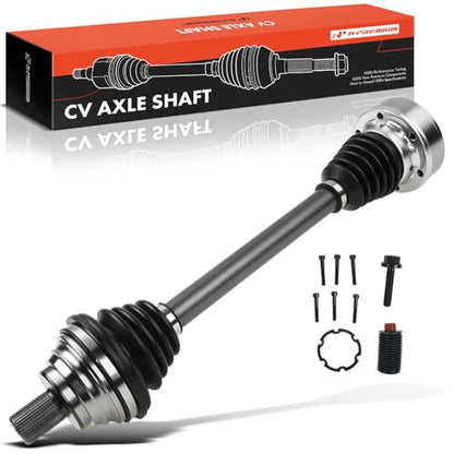 A-Premium Front Left Driver Side CV Axle Shaft Assembly | Compatible with Volkswagen Jetta 2005-2006 1.9L, Jetta 2014 2.0L, Jetta 2005-2014 2.5L, Rabbit 2006-2009 2.5L, Manual Trans - style: Front Driver Side