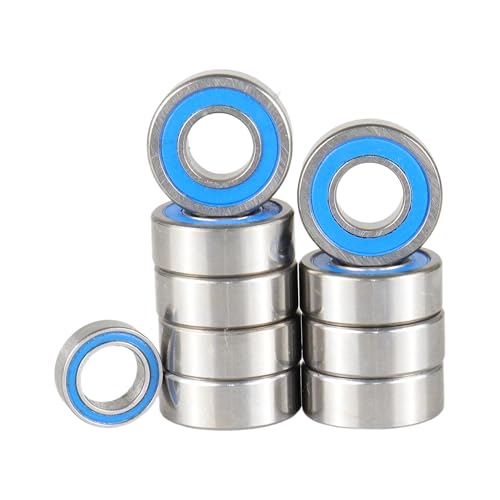 RC Bearing Kit, Suitable for Tamiya, Grasshopper, Hornet, Lunchbox, Includes 9PCS MR115-2RS 5x11x4mm, 1PC MR85-2RS 5x8x2.5mm