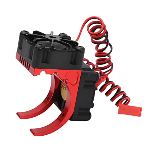 Sonew RC Motor Heatsink Cooling Fan Combo with Dual Fans and Aluminum Alloy for 550 3650 3660 3670 3674 Motors 36mm Diameter Red (Red) - color: Red