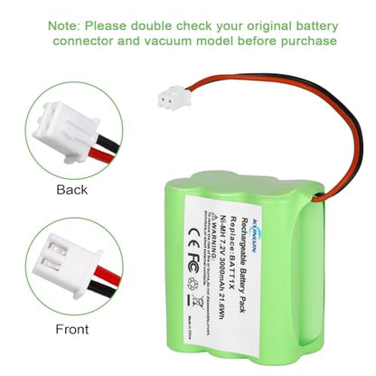 KUNLUN 3000mAh 7.2V Replacement Battery for 2GIG BATT1X BATT2X BATT1 | Compatible for 2GIG Go Control Panel Security Alarm System GC2, 2GIG-CNTRL2, 2GIG-CP2, GCKIT311, 228844, 6MR2000AAY4Z