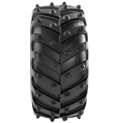 REDSPIDER • Metal 2.2 Beadlock Wheels and Tires 2.2'' Crawler Monster Spike Tire(4pcs) for 1/10 RC Crawler Car TRX4 TRX6 Axial SCX10 90046 SCX10 III AXI03007 Tamiya CC01 D90 D110 (Black) - color: Black