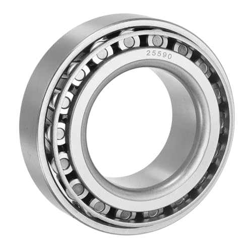 uxcell 25590/20 Tapered Roller Bearing Cone and Cup Set, 1.77" Bore x 3.25" OD x 1" Thick, Chrome Steel Taper Bearing Set, ABEC-3 - size: 25590/20
