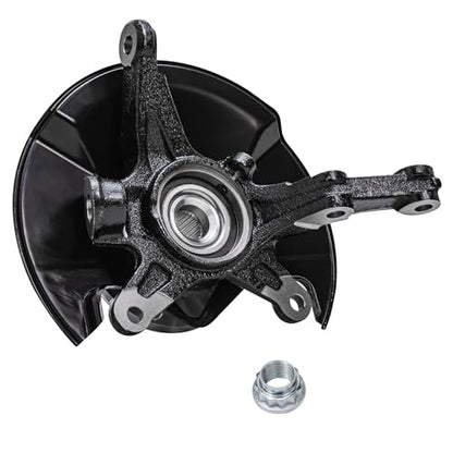 Detroit Axle - Front Left Steering Knuckle CV Axle for 2006-2011 | Honda Civic [Automatic Transmission] 2007 2008 2009 2010 Steering Knuckle Wheel Bearing Hub Assembly CV Axle Driver Side - size: 2UX47713/Pair