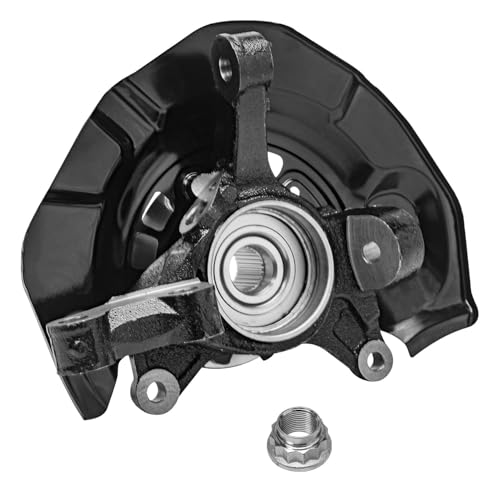 Detroit Axle - 4pc AWD Front Steering Knuckles Rear Wheel Bearing Hubs | for 2004 2005 2006 2007 2008 2009 2010 Toyota Sienna, 2 Steering Knuckles 2 Non-ABS Wheel Bearing Hubs Replacement - size: 4UW48672/Kit