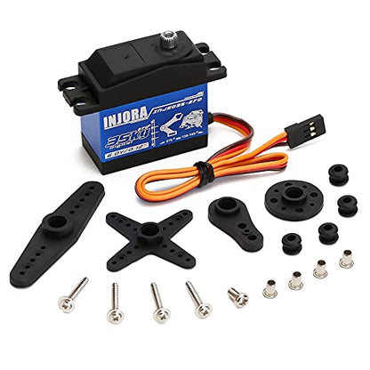INJORA RC Motor 550 Brushed Motor and Servo 35KG High Torque Servo for RC Car Models Crawler Truck