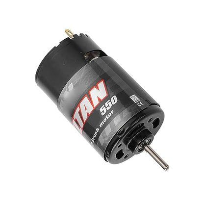 Changor 550 Motor High Speed RC Brushed Motor with Reduction Gearbox for 1/14 1/10 RC Crawler DIY (35T) - size: 35T