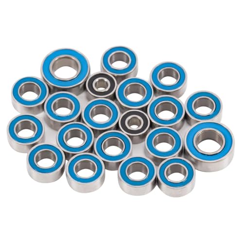 RC Crawlers Toys For Axial For SCX24 For JLU For Gladiator For Bronco C10 20Pcs Steel Sealed Bearings Set For Chassis Axles Transmission Replacement Parts