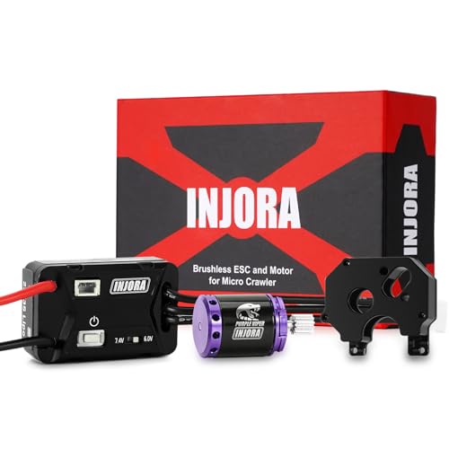 INJORA MBL32 G2 Brushless ESC & 1721 Purple Viper Motor for 1/24 SCX24