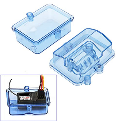 ShareGoo Waterproof Receiver Protector ESC Dustproof Case Transparent Box Compatible with Traxxas TRX-4 Huanqi727 1/10 RC Crawler Car
