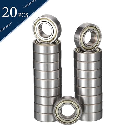 689ZZ Deep Groove Ball Bearings, ID 9mm x OD 17mm x Width 5mm Miniature Bearings, Double Metal Shielded Ball Bearing Chrome Steel Z2 Lever 10pcs - size: 689ZZ 9x17x5mm